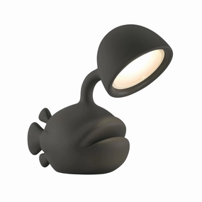 Qeeboo Abyss Table Lamp, Black designer outdoor lamp