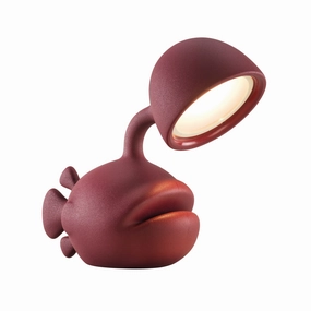 Qeeboo Abyss Table Lamp, Bordeaux designer outdoor lamp
