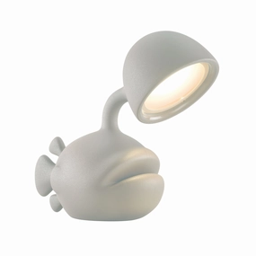 Qeeboo Abyss Table Lamp, Ivory designer outdoor lamp