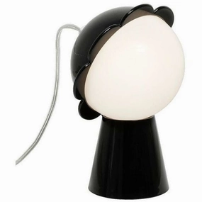 Qeeboo Daisy Table Lamp By Nika Zupanc, Black designer outdoor lamp