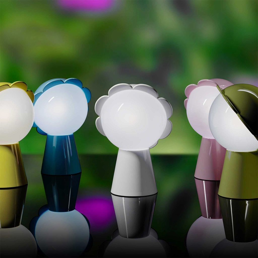 Qeeboo Daisy Table Lamp By Nika Zupanc, Grey