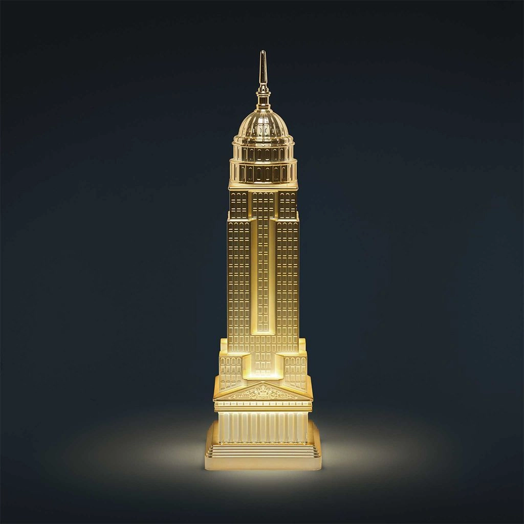 Qeeboo Empire Floor Lamp Metal Finish By Studio Job, Gold