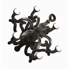 Qeeboo Fallen Chandelier Table Lamp Xl, Black Louis Poulsen chandelier