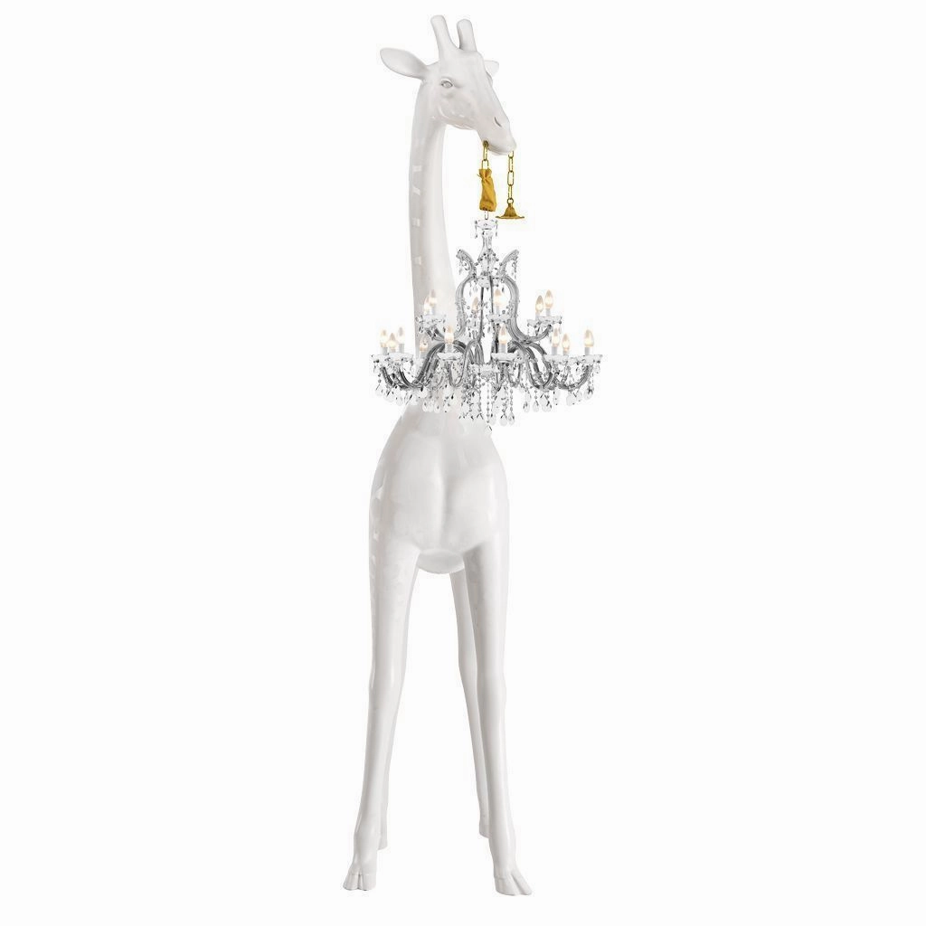 Qeeboo Giraffe In Love Indoor Floor Lamp H 4m, White