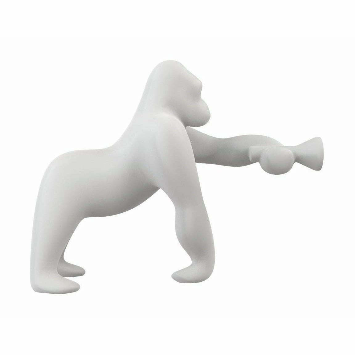 Qeeboo Kong Floor Lamp By Stefano Giovannoni H 1.4m, Ivory garden LED light