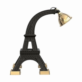 Qeeboo Paris Floor Lamps By Studio Job Xl H 2.25m, Black garden LED light