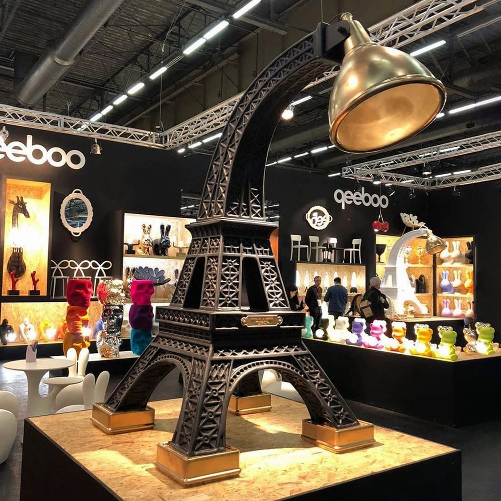 Qeeboo Paris Floor Lamps By Studio Job Xl H 2.25m, Black