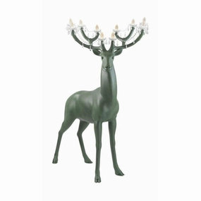 Qeeboo Sherwood Floor Lamp By Marcantonio H 2m, Deep Forest garden LED light