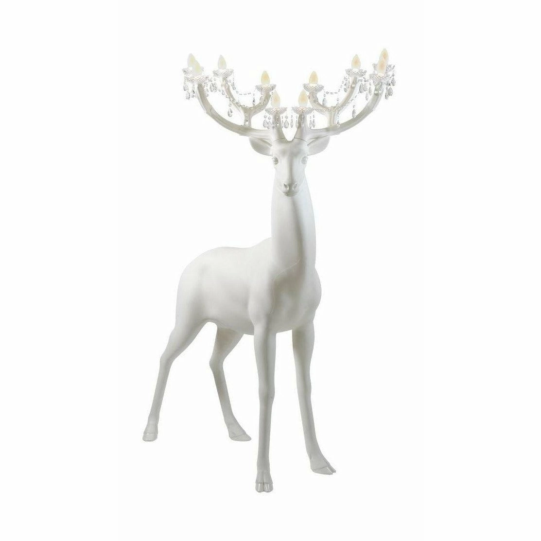Qeeboo Sherwood Floor Lamp By Marcantonio H 2m, White garden LED light