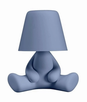 Qeeboo Sweet Brothers Table Lamp Joe, Light Blue designer outdoor lamp