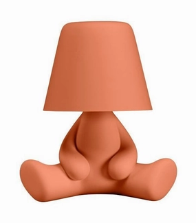Qeeboo Sweet Brothers Table Lamp Joe, Terracotta designer outdoor lamp