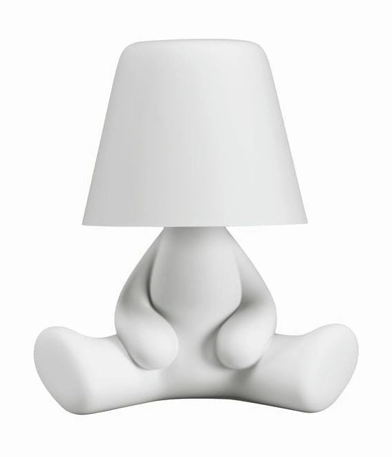 Qeeboo Sweet Brothers Table Lamp Joe, White designer outdoor lamp