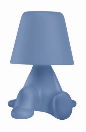 Qeeboo Sweet Brothers Table Lamp Rob, Light Blue designer outdoor lamp