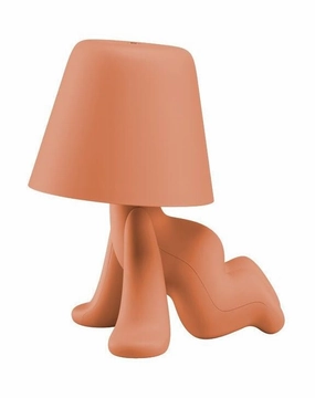 Qeeboo Sweet Brothers Table Lamp Ron, Terracotta designer outdoor lamp