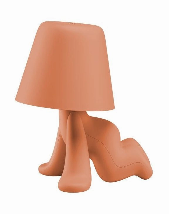 Qeeboo Sweet Brothers Table Lamp Ron, Terracotta designer outdoor lamp