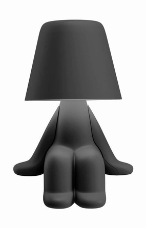 Qeeboo Sweet Brothers Table Lamp Sam, Black designer outdoor lamp
