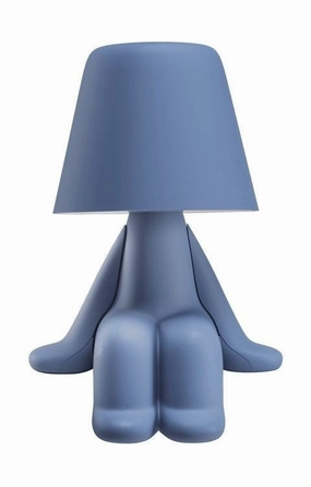 Qeeboo Sweet Brothers Table Lamp Sam, Light Blue designer outdoor lamp