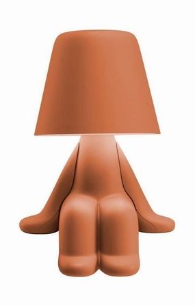 Qeeboo Sweet Brothers Table Lamp Sam, Terracotta designer outdoor lamp
