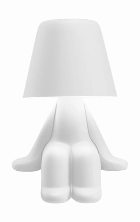 Qeeboo Sweet Brothers Table Lamp Sam, White designer outdoor lamp