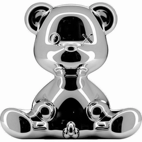 Qeeboo Teddy Boy Table Lamp With Cable Metal Finish, Silver Louis Poulsen chandelier