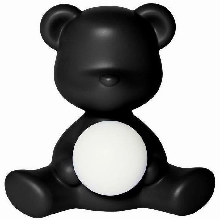 Qeeboo Teddy Girl Led Rechargeable Table Lamp, Black Louis Poulsen chandelier