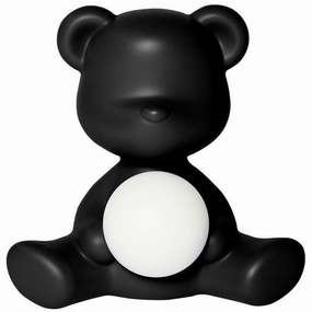 Qeeboo Teddy Girl Led Rechargeable Table Lamp, Black Louis Poulsen chandelier