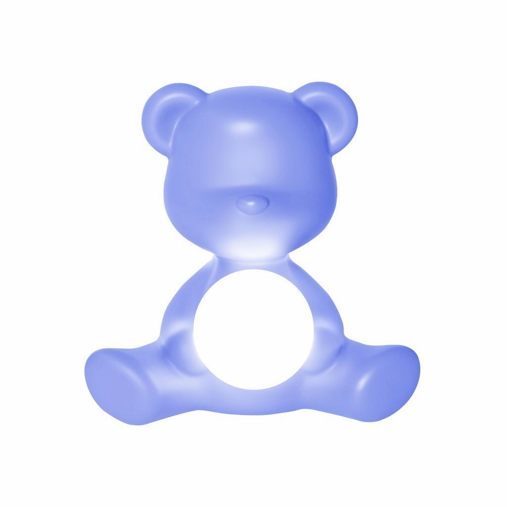 Qeeboo Teddy Girl Led Rechargeable Table Lamp, Light Blue