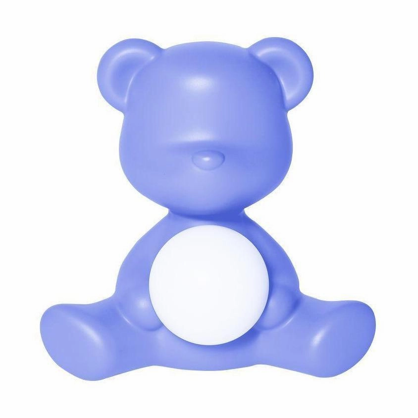 Qeeboo Teddy Girl Led Rechargeable Table Lamp, Light Blue designer outdoor lamp