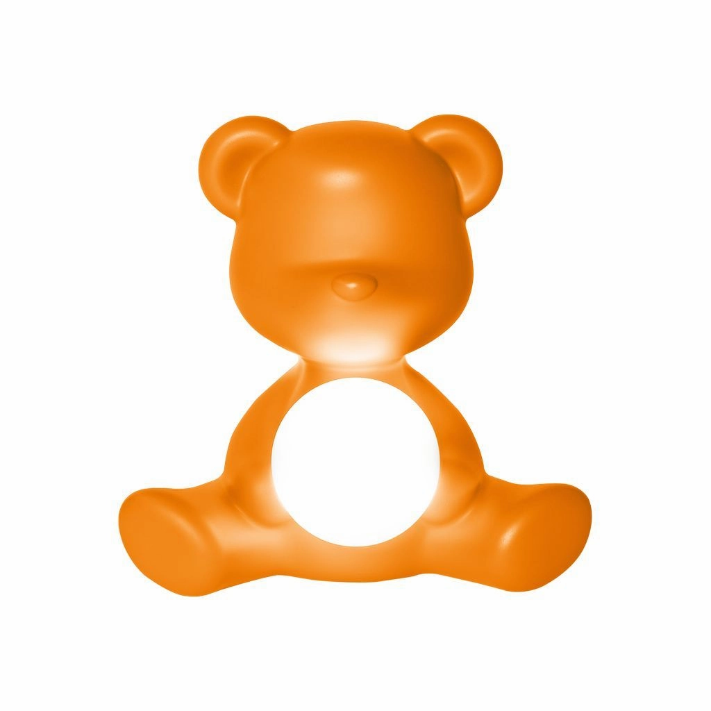 Qeeboo Teddy Girl Led Rechargeable Table Lamp, Orange