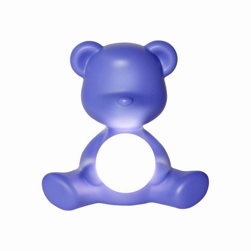 Qeeboo Teddy Girl Led Rechargeable Table Lamp, Purple