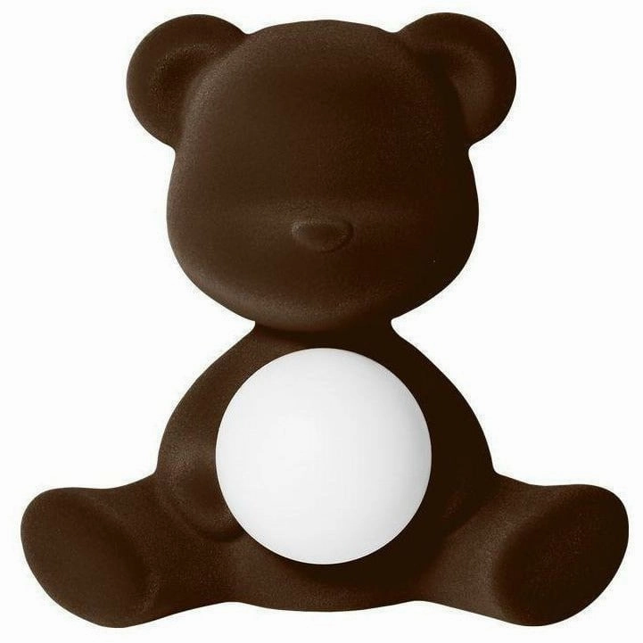Qeeboo Teddy Girl Led Rechargeable Table Lamp Velvet Finish, Dark Brown Louis Poulsen chandelier