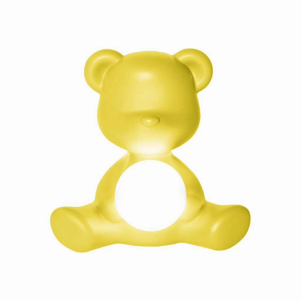 Qeeboo Teddy Girl Led Rechargeable Table Lamp, Yellow