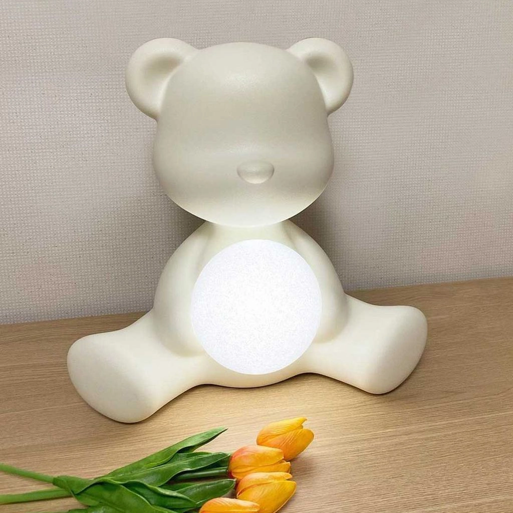 Qeeboo Teddy Girl Led Rechargeable Table Lamp, Yellow