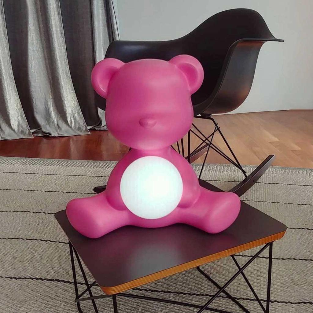 Qeeboo Teddy Girl Led Rechargeable Table Lamp, Yellow