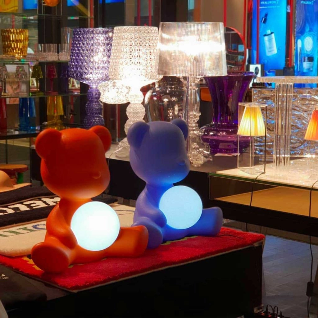 Qeeboo Teddy Girl Led Rechargeable Table Lamp, Yellow