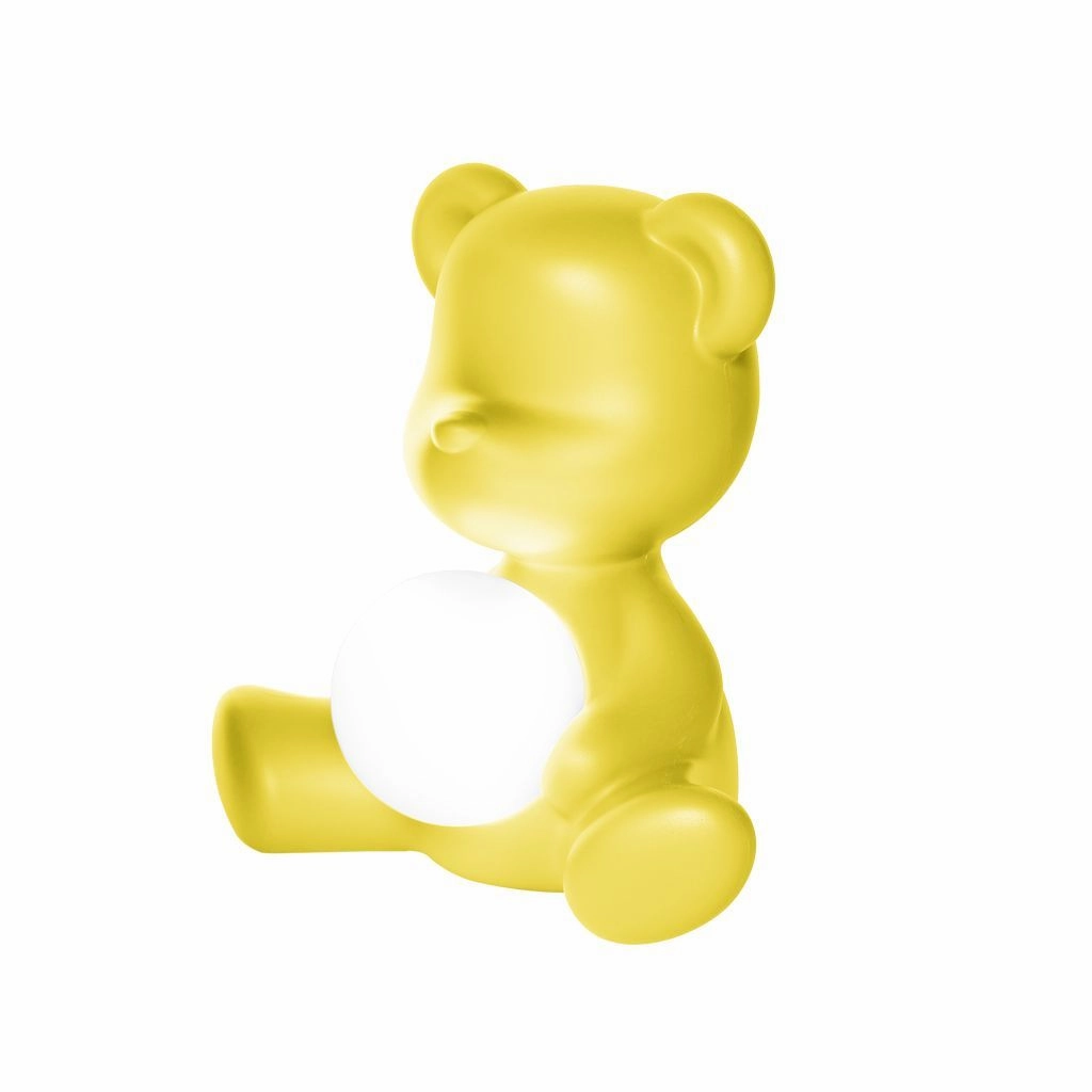 Qeeboo Teddy Girl Led Rechargeable Table Lamp, Yellow