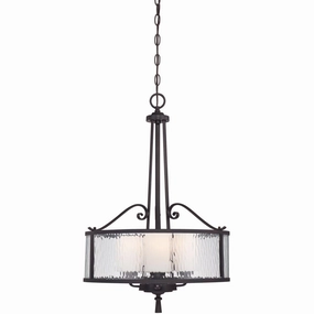 Quoizel Adonis 3 Light Dark Cherry Pendant Ceiling Light minimalist ceiling light