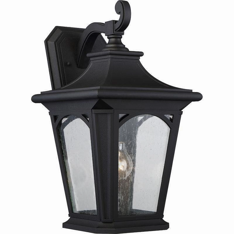 Quoizel Bedford Large Black Outdoor Wall Light outdoor wall lamp