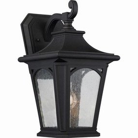 Quoizel Bedford Medium Black Outdoor Wall Light outdoor wall lamp