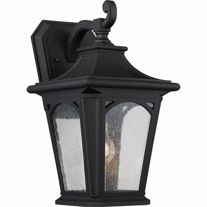 Quoizel Bedford Medium Black Outdoor Wall Light outdoor wall lamp