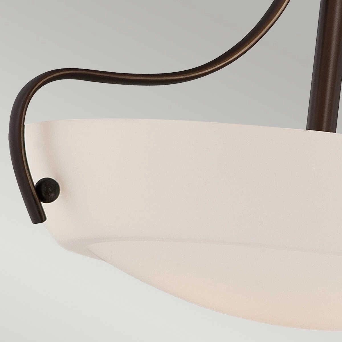 Quoizel Chantilly 3 Light Bronze Semi-Flush Mount Ceiling Light