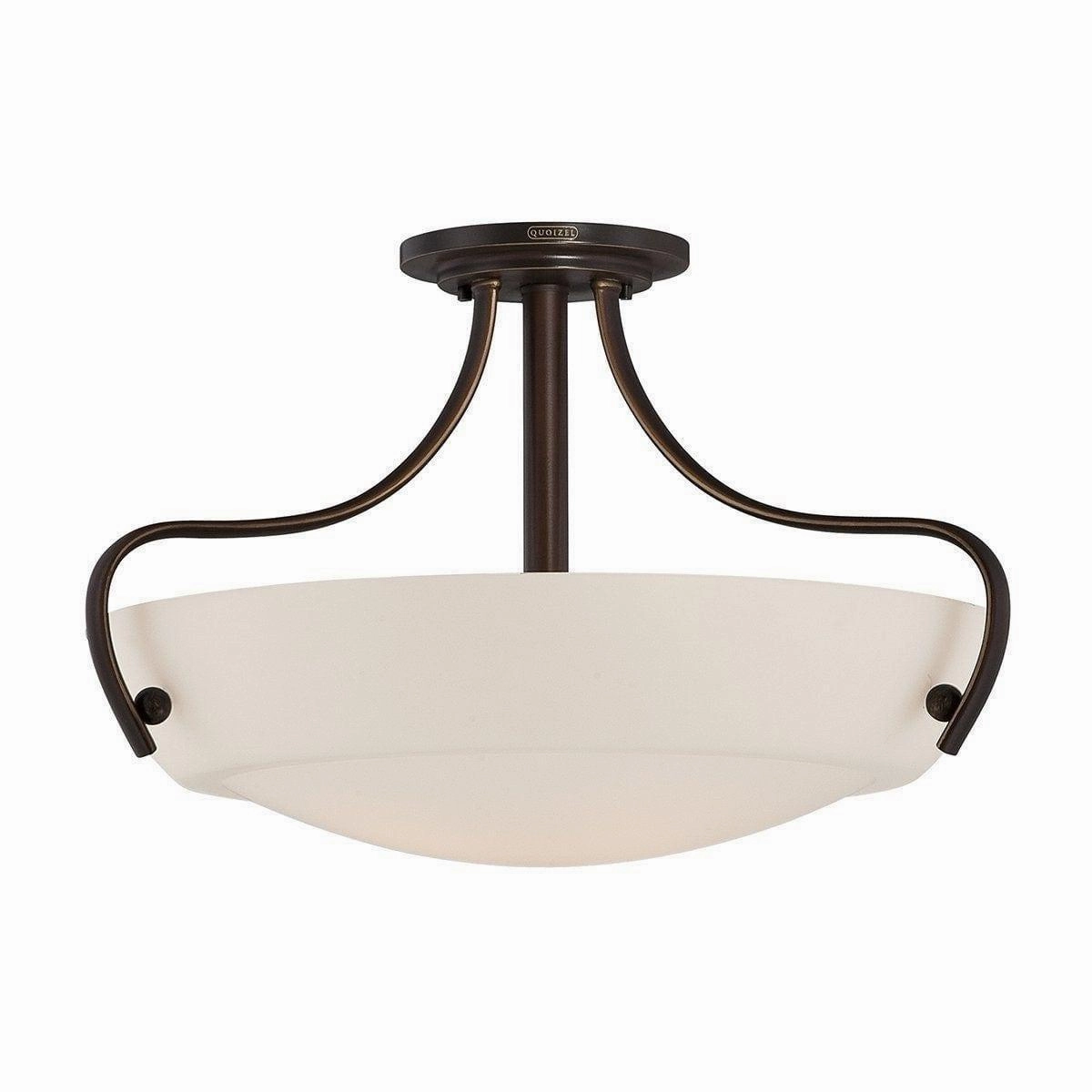 Quoizel Chantilly 3 Light Bronze Semi-Flush Mount Ceiling Light simple ceiling design light