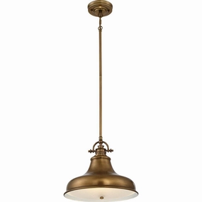 Quoizel Emery 1 Light Medium Brass Ceiling Pendant Light minimalist ceiling light
