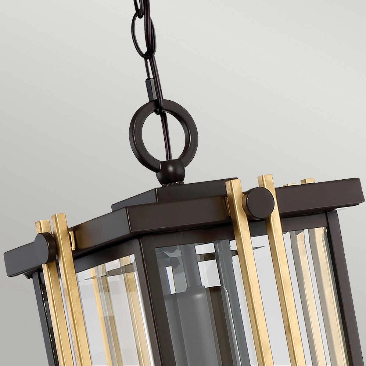 Quoizel Goldenrod Bronze & Gold Outdoor Pendant Light