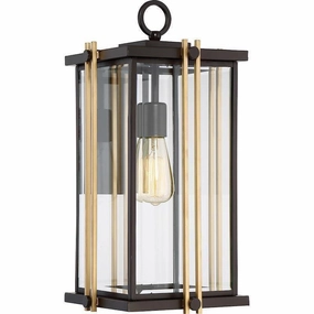 Quoizel Goldenrod Large Steel & Gold Outdoor Wall Light outdoor wall lamp