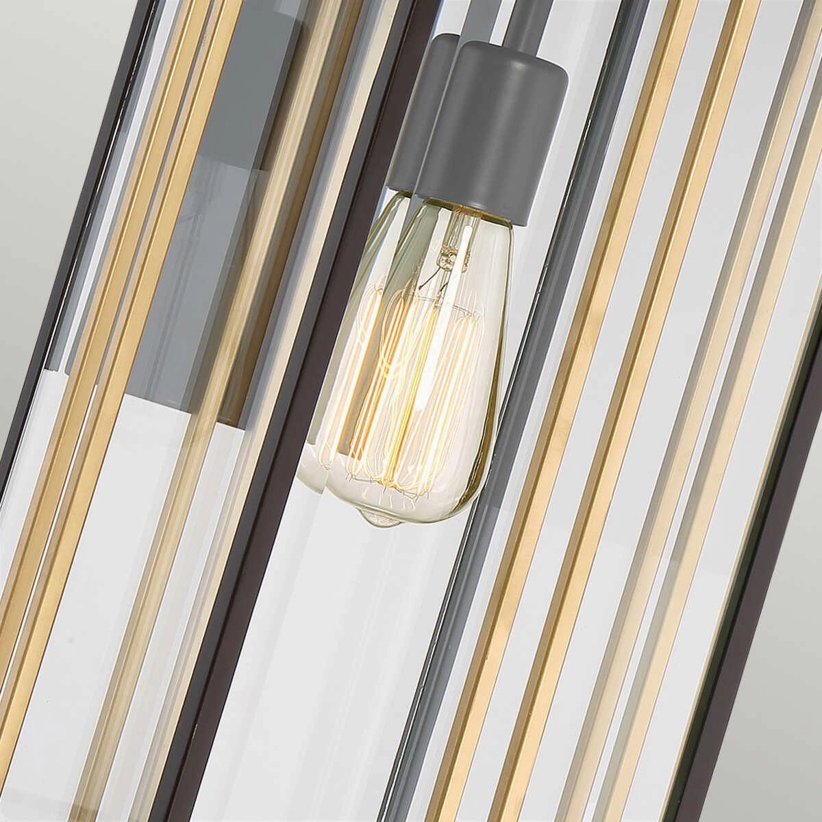 Quoizel Goldenrod Large Steel & Gold Outdoor Wall Light