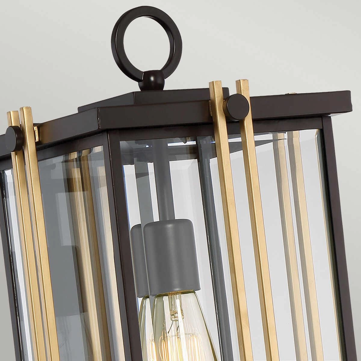 Quoizel Goldenrod Large Steel & Gold Outdoor Wall Light