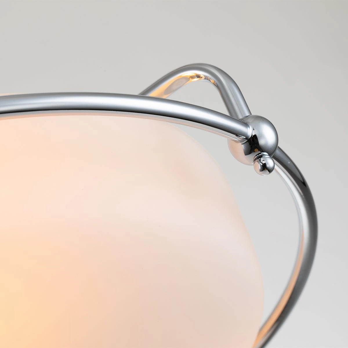 Quoizel Griffin 3 Light Frosted Glass Chrome Ceiling Flush