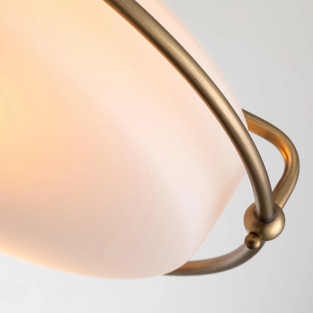 Quoizel Griffin 3 Light Frosted Glass Weathered Brass Flush