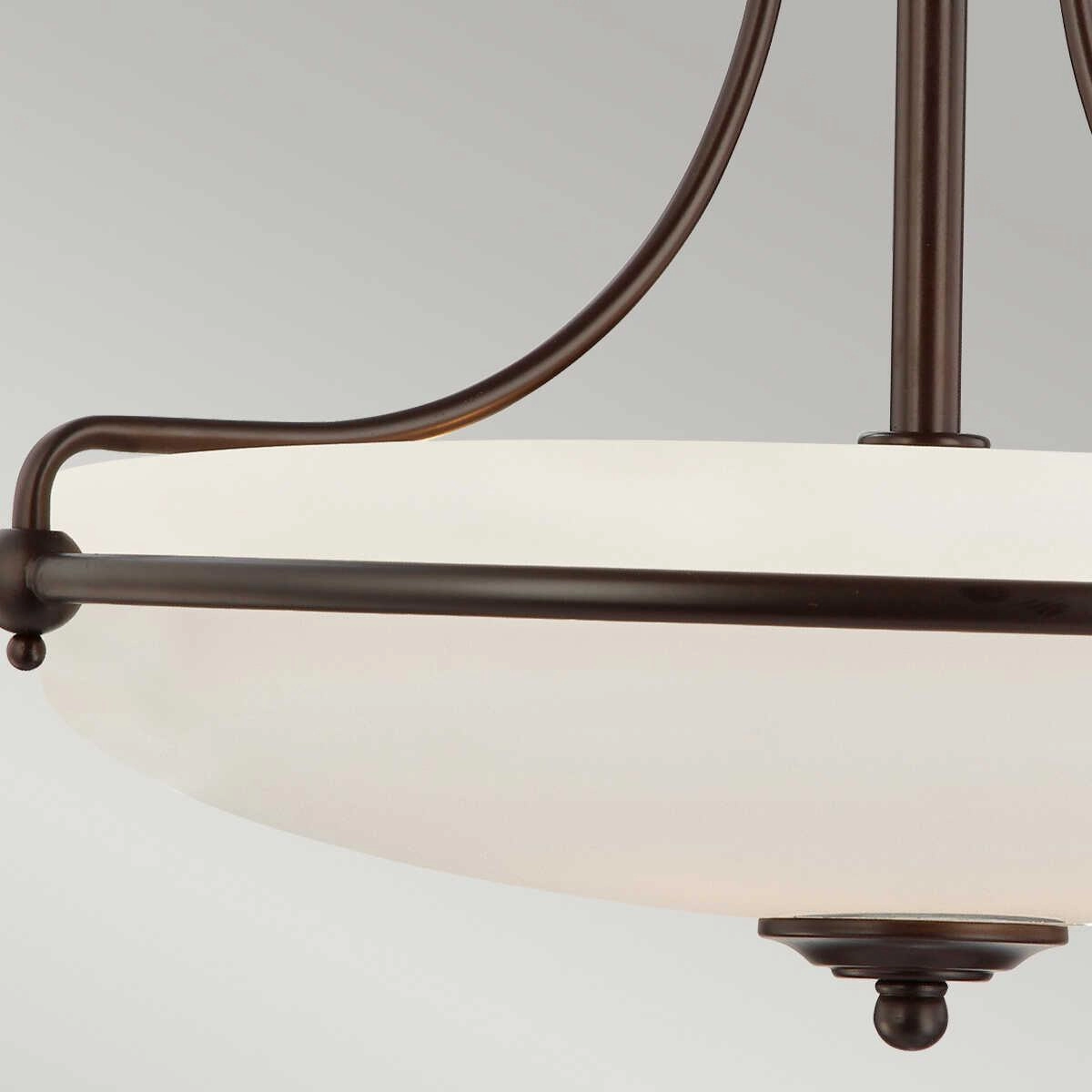 Quoizel Griffin Bronze 4 Light Ceiling Semi Flush